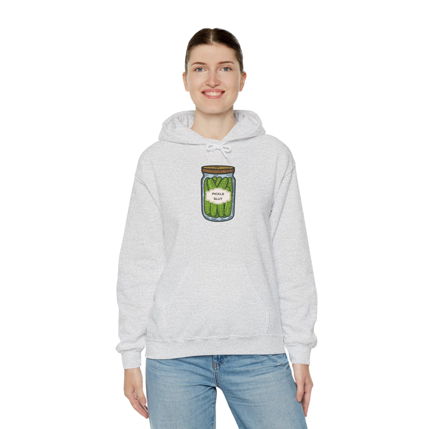 Long Sleeve Hooded "Pickle Slut" sweatshirt