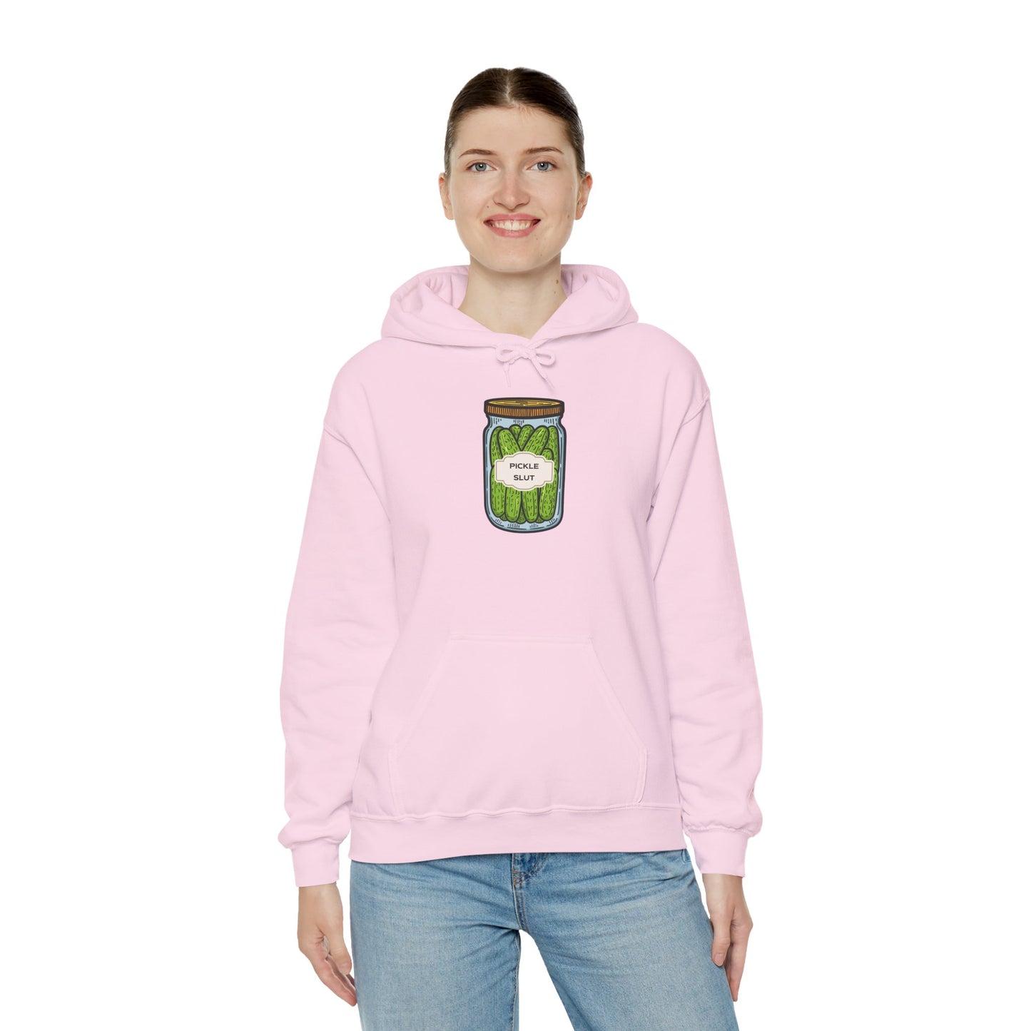 Long Sleeve Hooded "Pickle Slut" sweatshirt