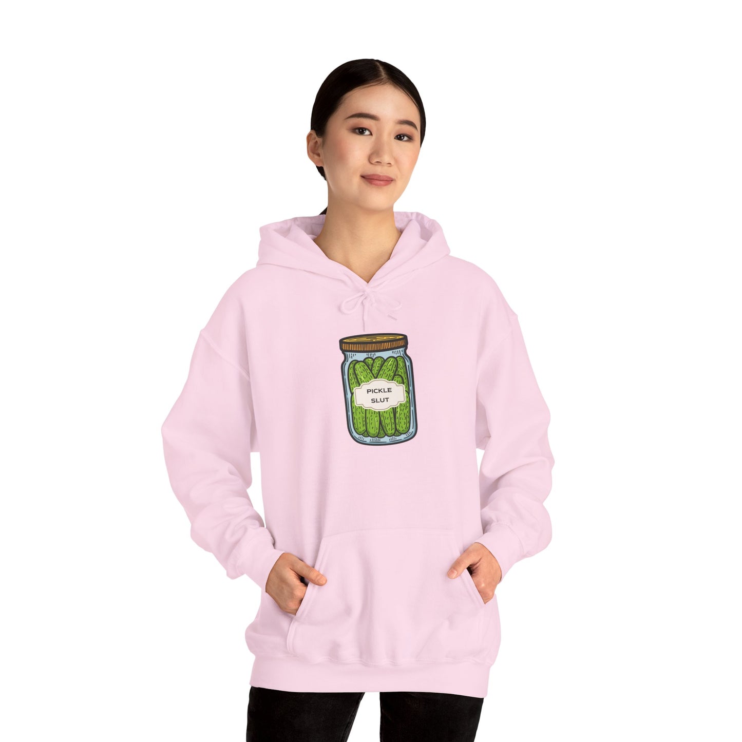 Long Sleeve Hooded "Pickle Slut" sweatshirt